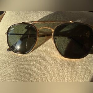 Ray-Ban Marshal II Gold Hexagonal RB3648-M - Excellent Frames